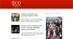 Desktop Screenshot of ecodellariviera.it